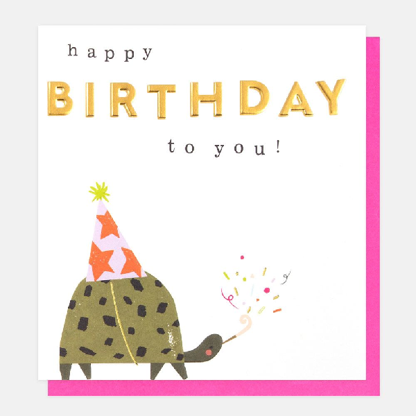 Party Turtle Birthday Card