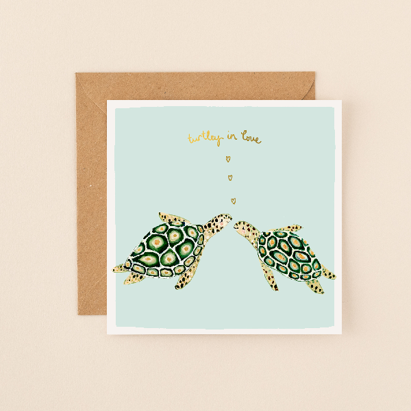 Turtley In Love Love Card