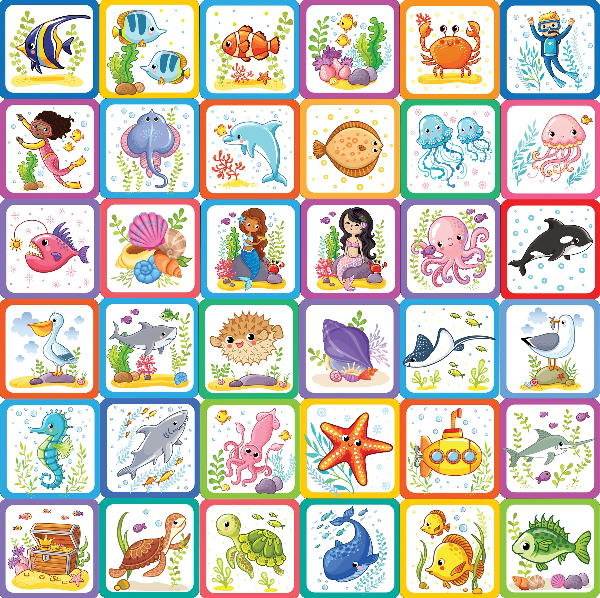 Under The Sea Memory Match Game