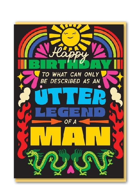 Utter Legend Man Birthday Card