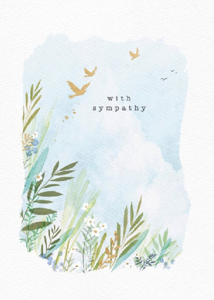 Bird Flight Sympathy Card
