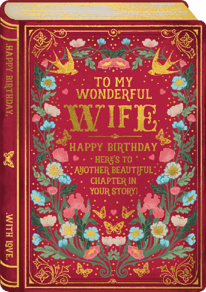 Wonderful Wife Birthday Card