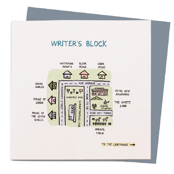 Writer's Block Blank Humor Card