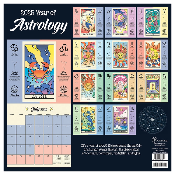 2025 Wall Calendar | Year Of Astrology