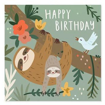 Sloth Birthday Pop Up Birthday Card