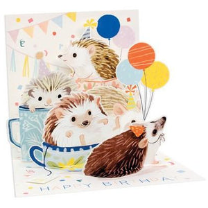 Hedgehog Pop-Up Birthday Card