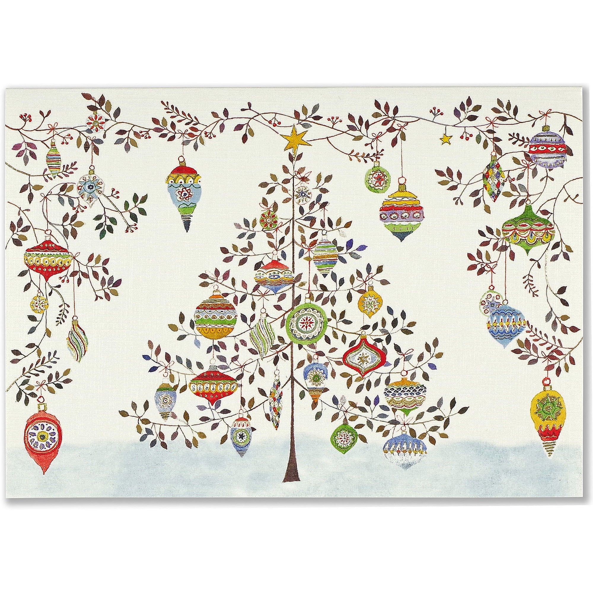 Ornament Tree Boxed Holiday Cards | Set of 20