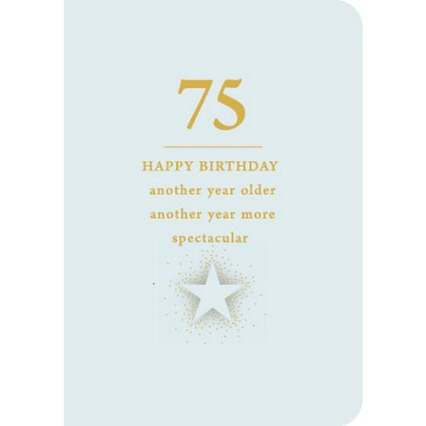 75th Birthday Card