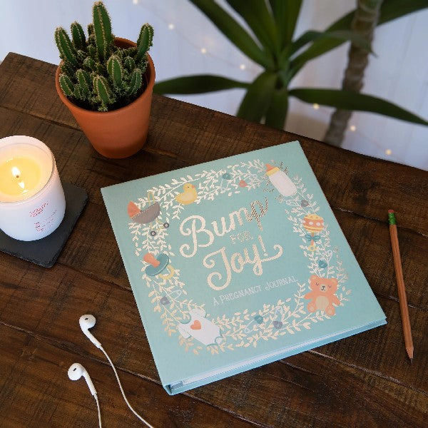 Bump For Joy! Guided Pregnancy Journal | Blue