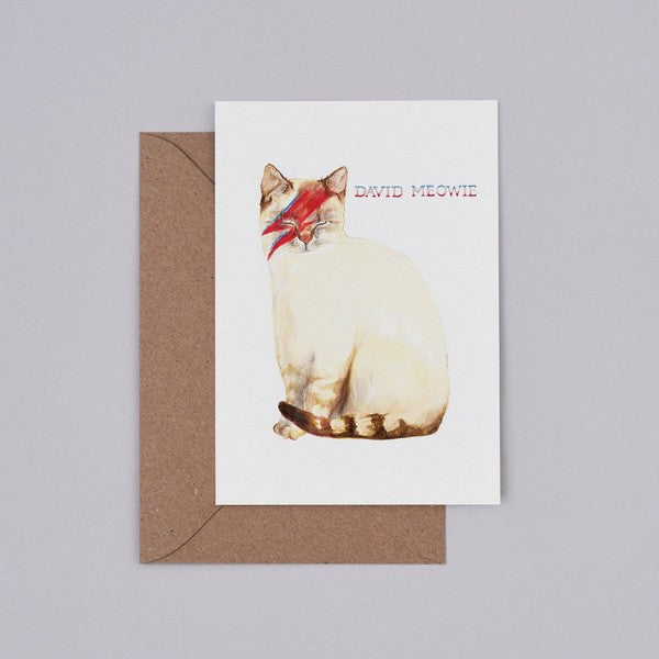David Meowie Card