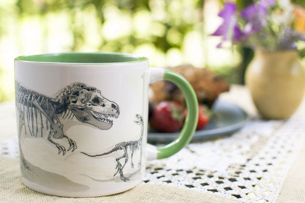 Unemployed Philosopher's Guild Heat Changing Mug | Disappearing Dinosaur