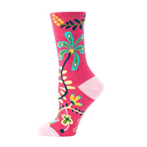 Blue Q Women's Crew Sock - Hi I Don't Care Thanks