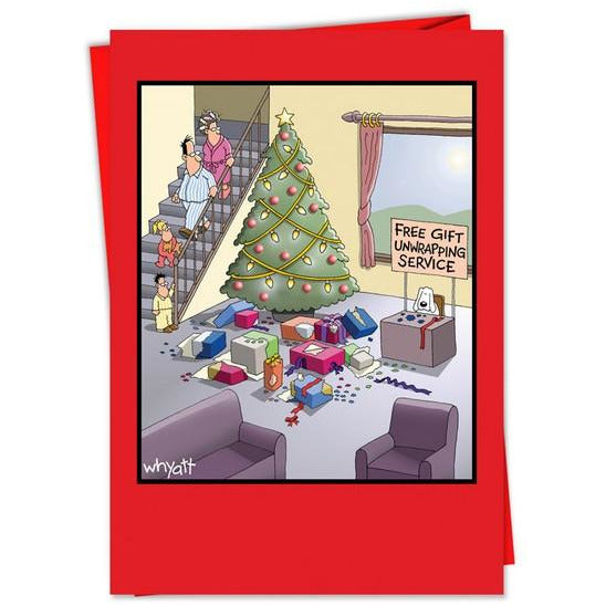 Unwrapping Service Christmas Card