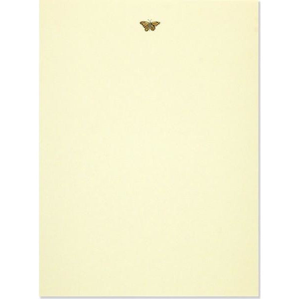 Gold Butterfly Stationery Set