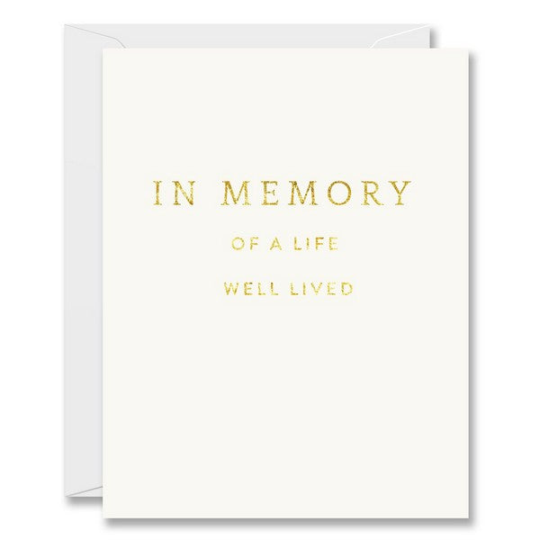 A Life Well Lived Sympathy Card