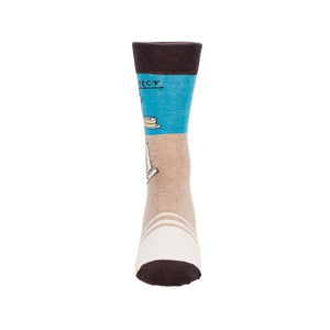 Blue Q Men's Crew Sock Mr. Perfect | The Gifted Type