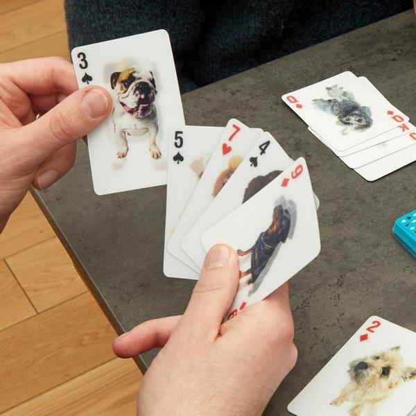 3-D Dog Playing Cards