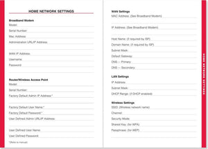 Large Format Internet Password & Logbook