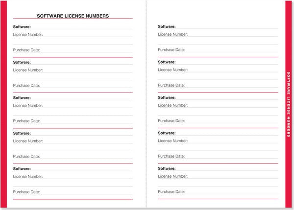 Large Format Internet Password & Logbook