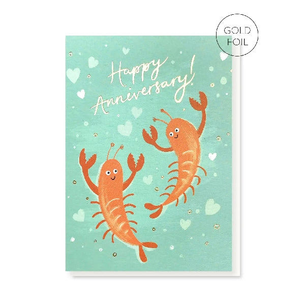 Lobsters Anniversary Card