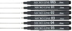 Micro-Line Black Pen Set