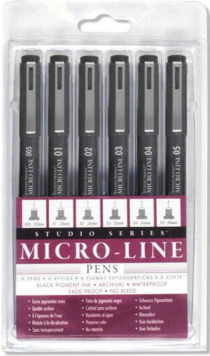 Micro-Line Black Pen Set