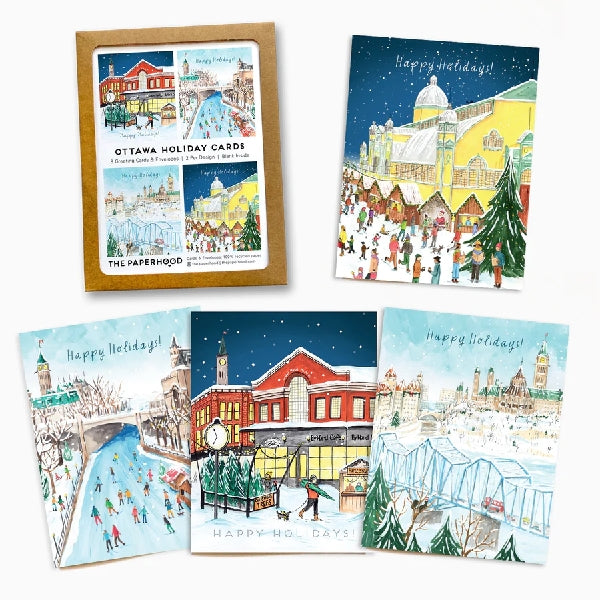 The Paperhood Assorted Ottawa Boxed Christmas Cards | Set of 8