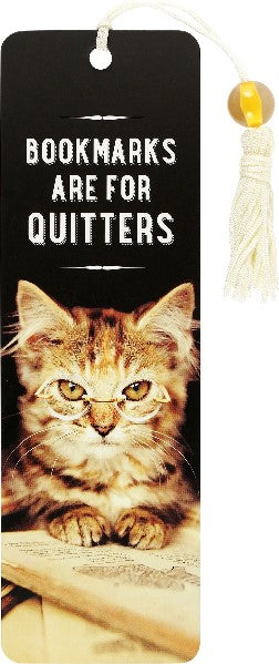 Bookmarks Are For Quitters Beaded Tassel Bookmark