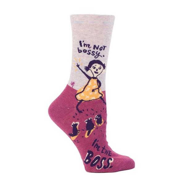 Blue Q Women's Crew Sock I'm Not Bossy I'm The Boss | The Gifted Type