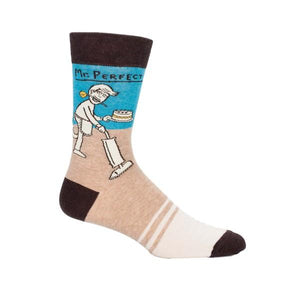 Blue Q Men's Crew Sock Mr. Perfect | The Gifted Type