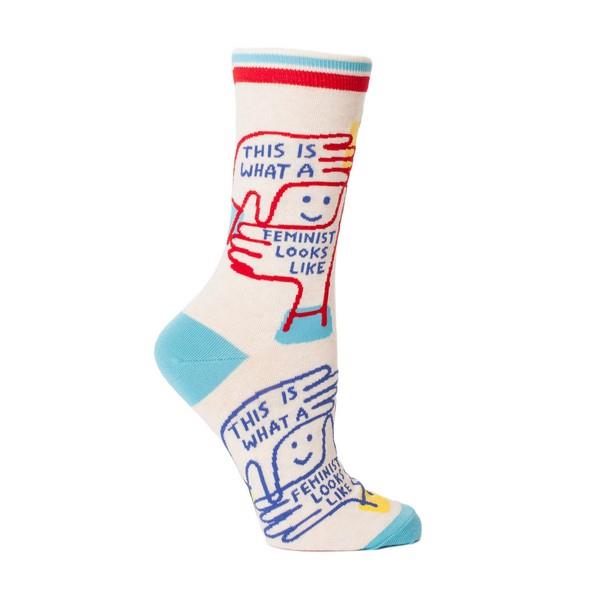 Blue Q Women's Crew Socks | Feminist Looks Like