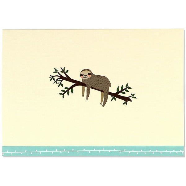 Sloth Blank Boxed Notecards