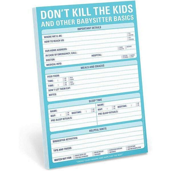 Knock Knock Notepad | Don't Kill The Kids
