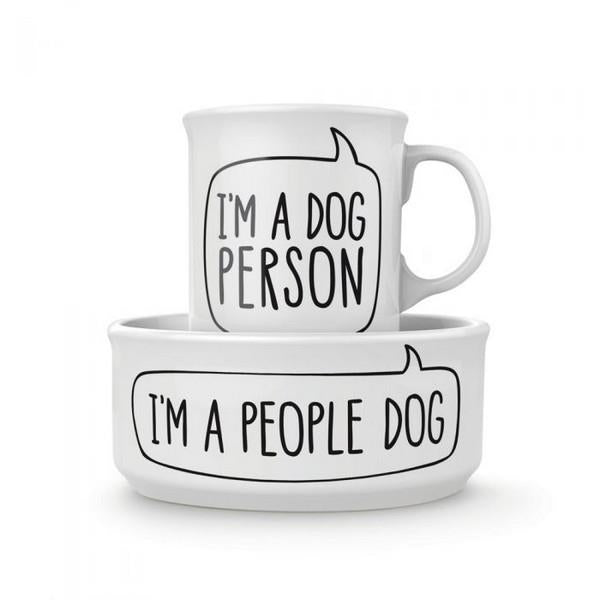 I'm a Dog Person Mug & Pet Bowl Set