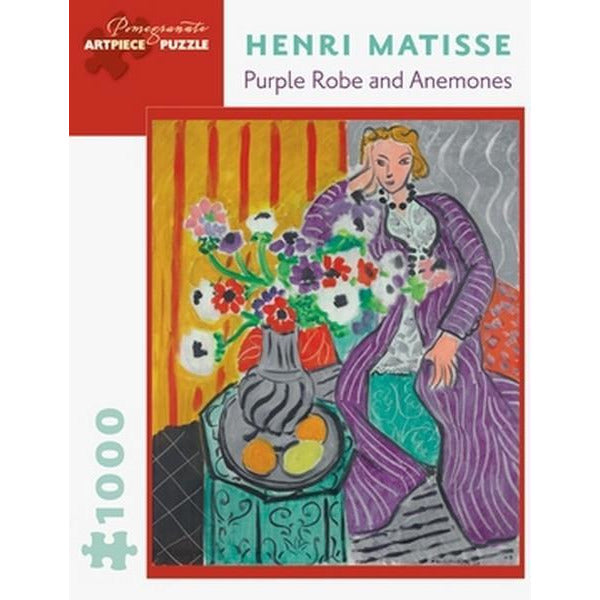 Pomegranate 1000 Piece Puzzle | Matisse Purple Robe & Anemones