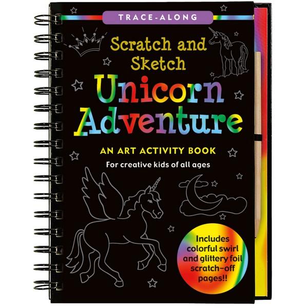 Unicorn Adventure Scratch And Sketch | Activity Book | The Gifted Type