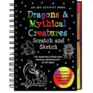 Dragons & Mythical Creatures Scratch And Sketch | Activity Book | The Gifted Type