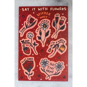 Say it With Flowers Sticker Sheet