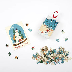 Galison 130 Piece Puzzle Ornament | Snow Globe