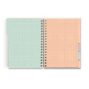 Studio Oh! Tabbed Spiral Notebook | Swaying Floral